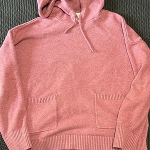 Pink hoodie with two front pocket